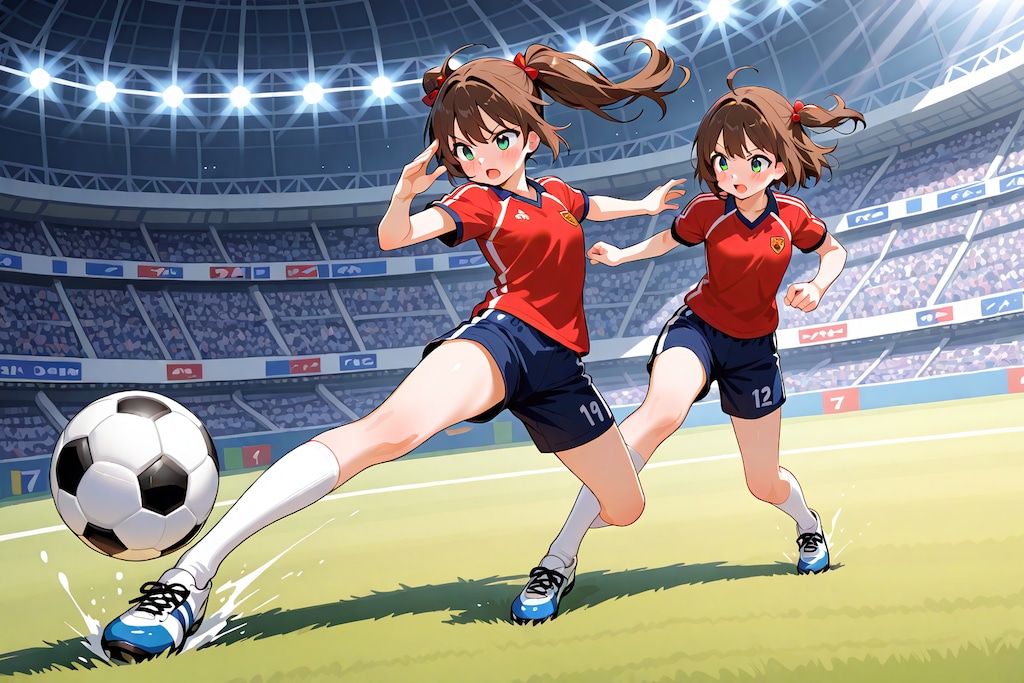 LILYでサッカー少女