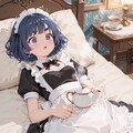 お茶係りのメイド 2枚目