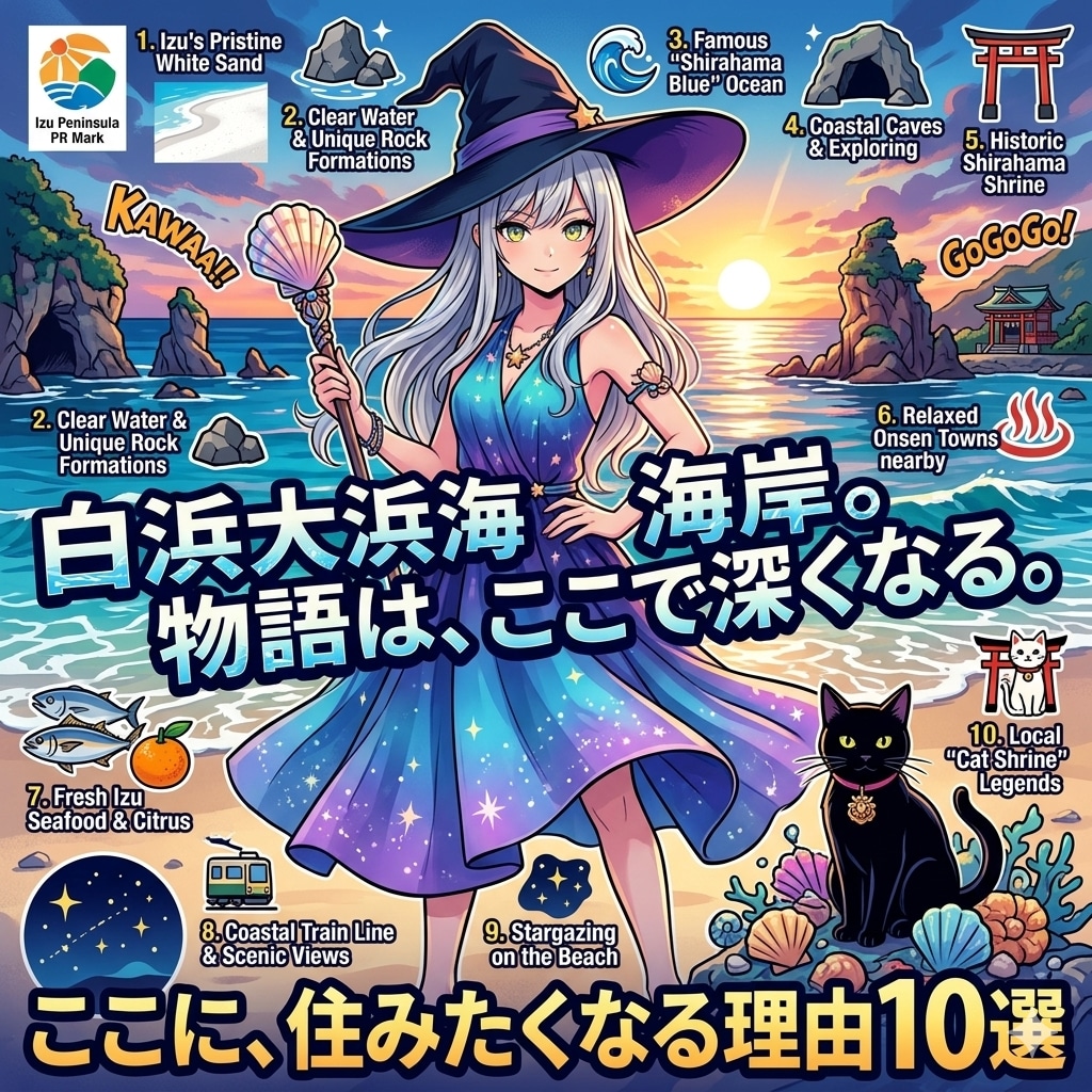 砂浜に住みたくなるポスター