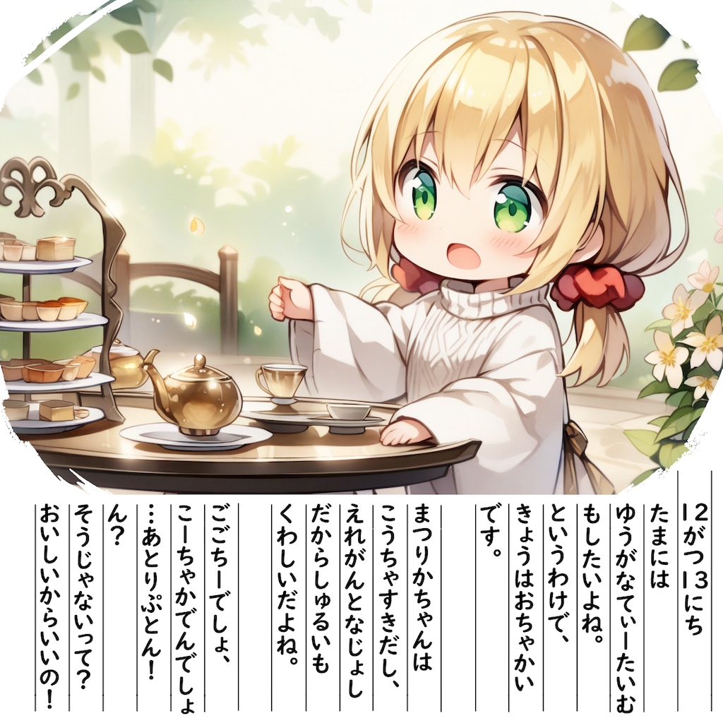 【絵日記】てぃーたいむです