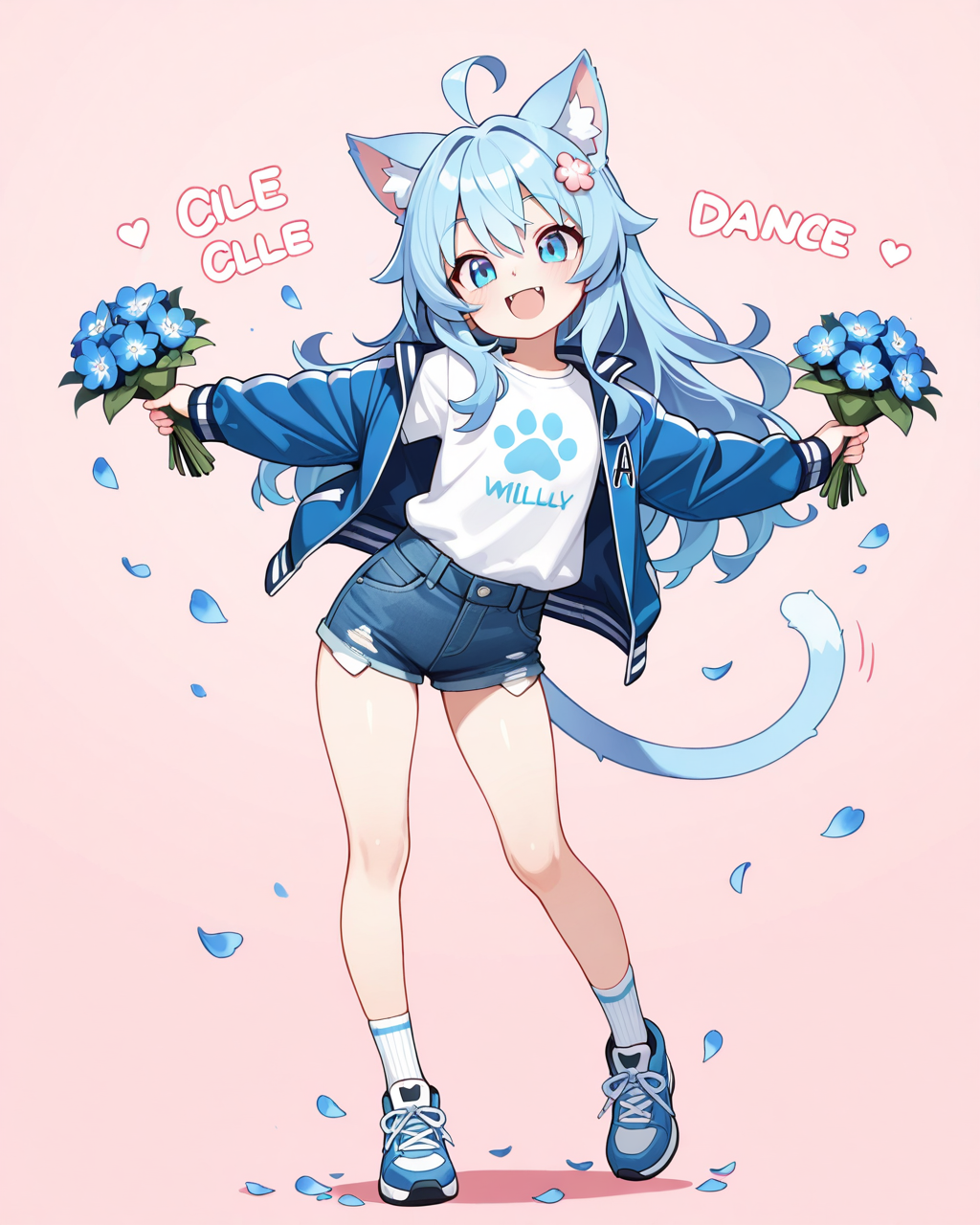 青ねこちゃんの「おはにゃ～♡」