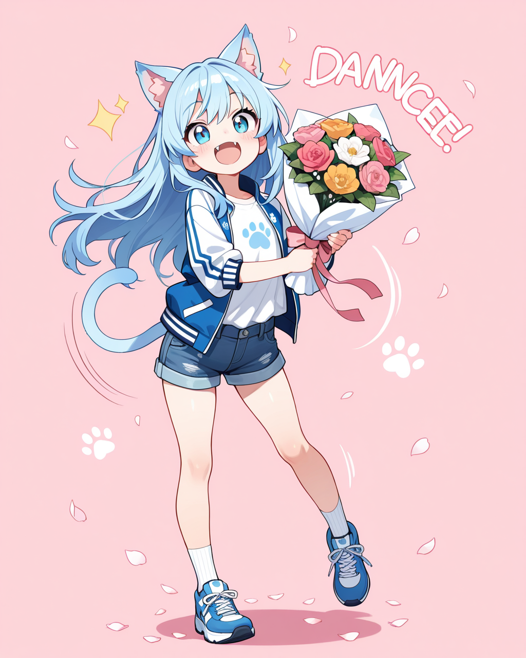 青ねこちゃんの「おはにゃ～♡」