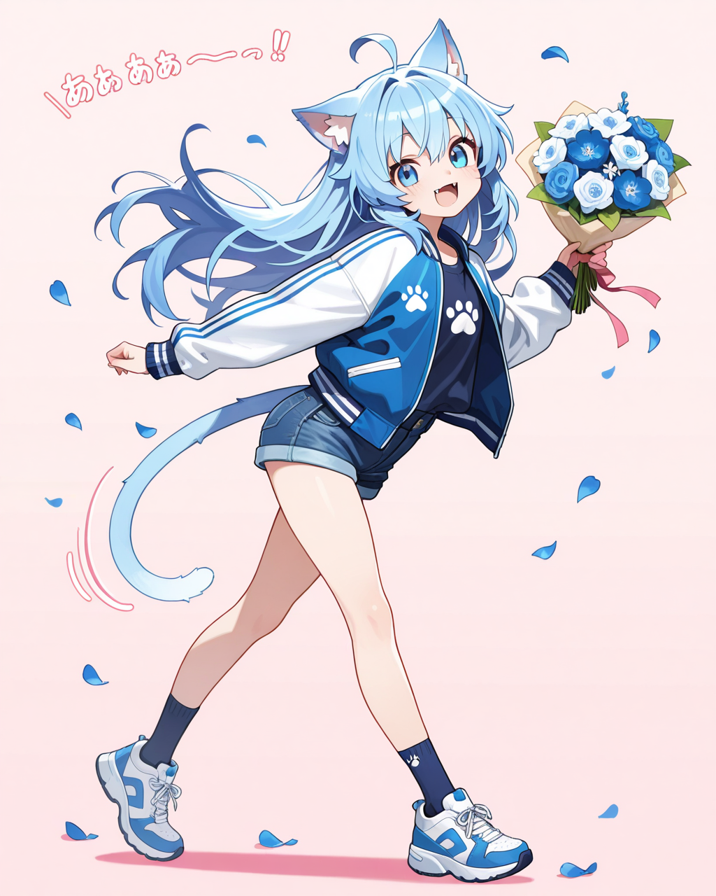 青ねこちゃんの「おはにゃ～♡」