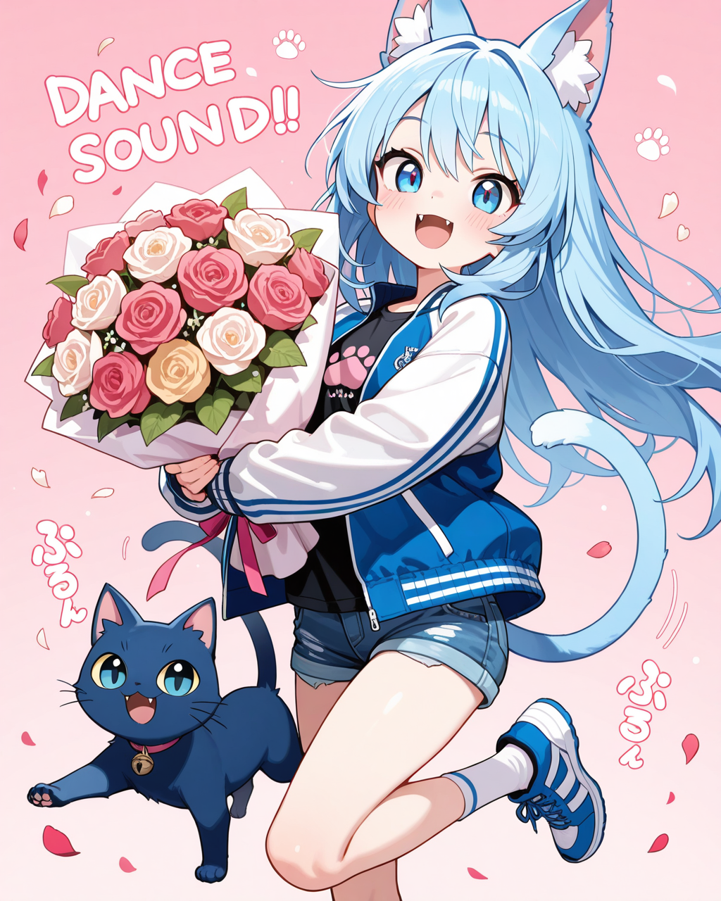 青ねこちゃんの「おはにゃ～♡」