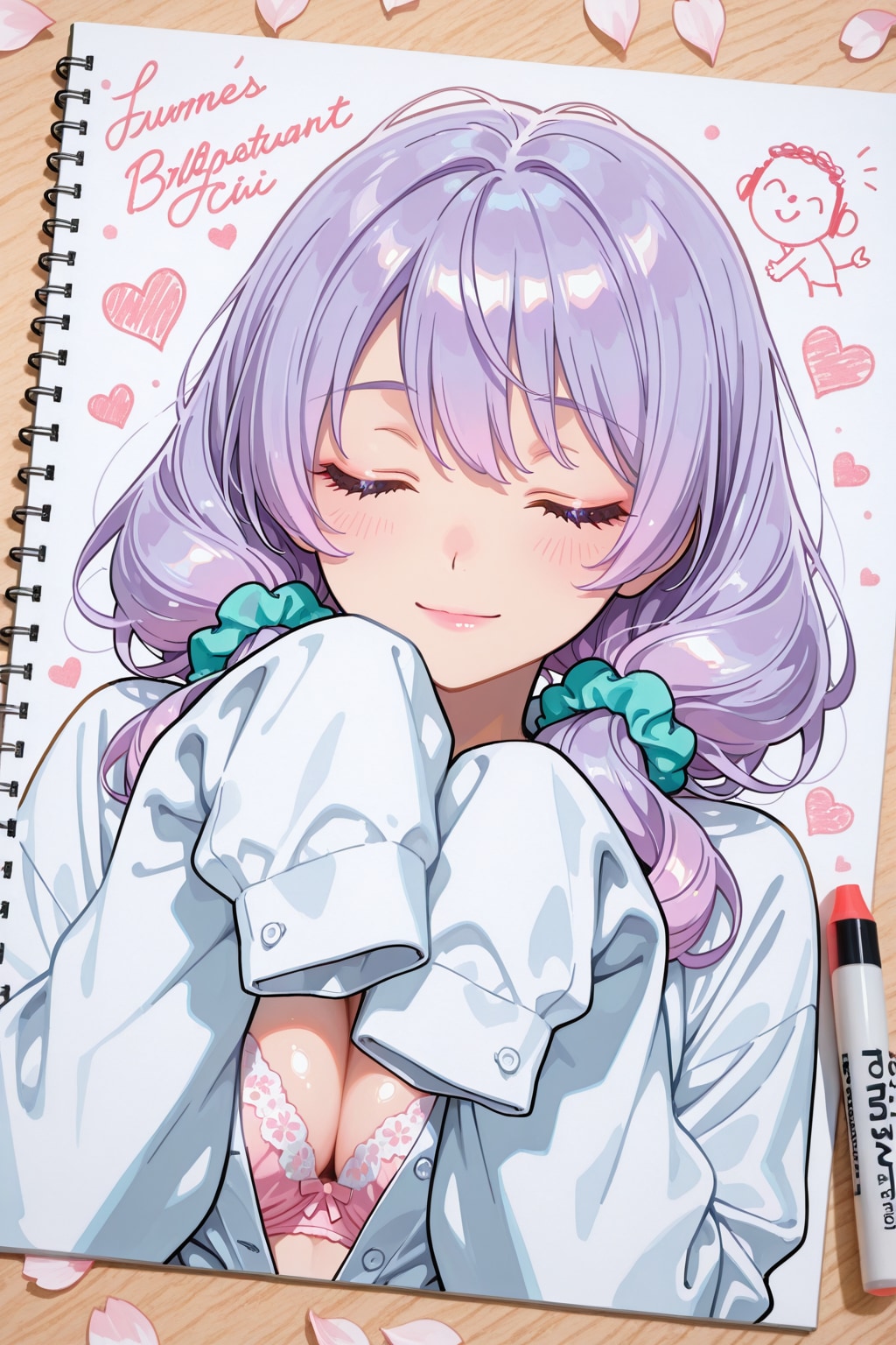 新モデルのLILACをちちぷい生成者福神と葵ちゃんとの思い出が詰まったYシャツを絵梨奈ちゃんで生成しました❤️ | の人気AIイラスト・グラビア