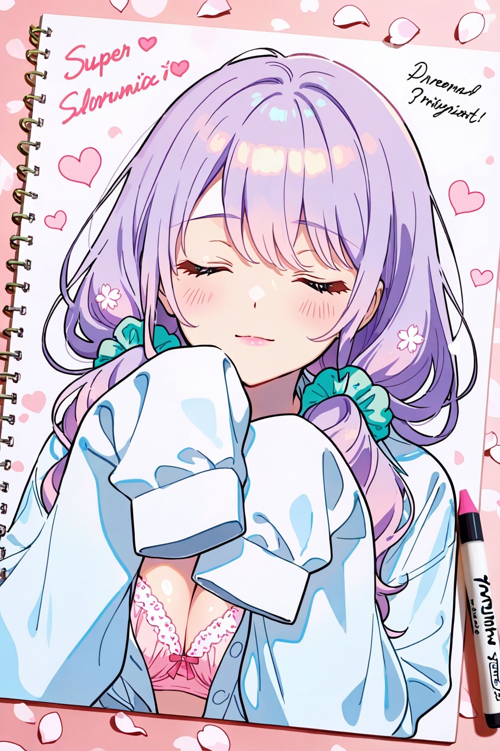 新モデルのLILACをちちぷい生成者福神と葵ちゃんとの思い出が詰まったYシャツを絵梨奈ちゃんで生成しました❤️