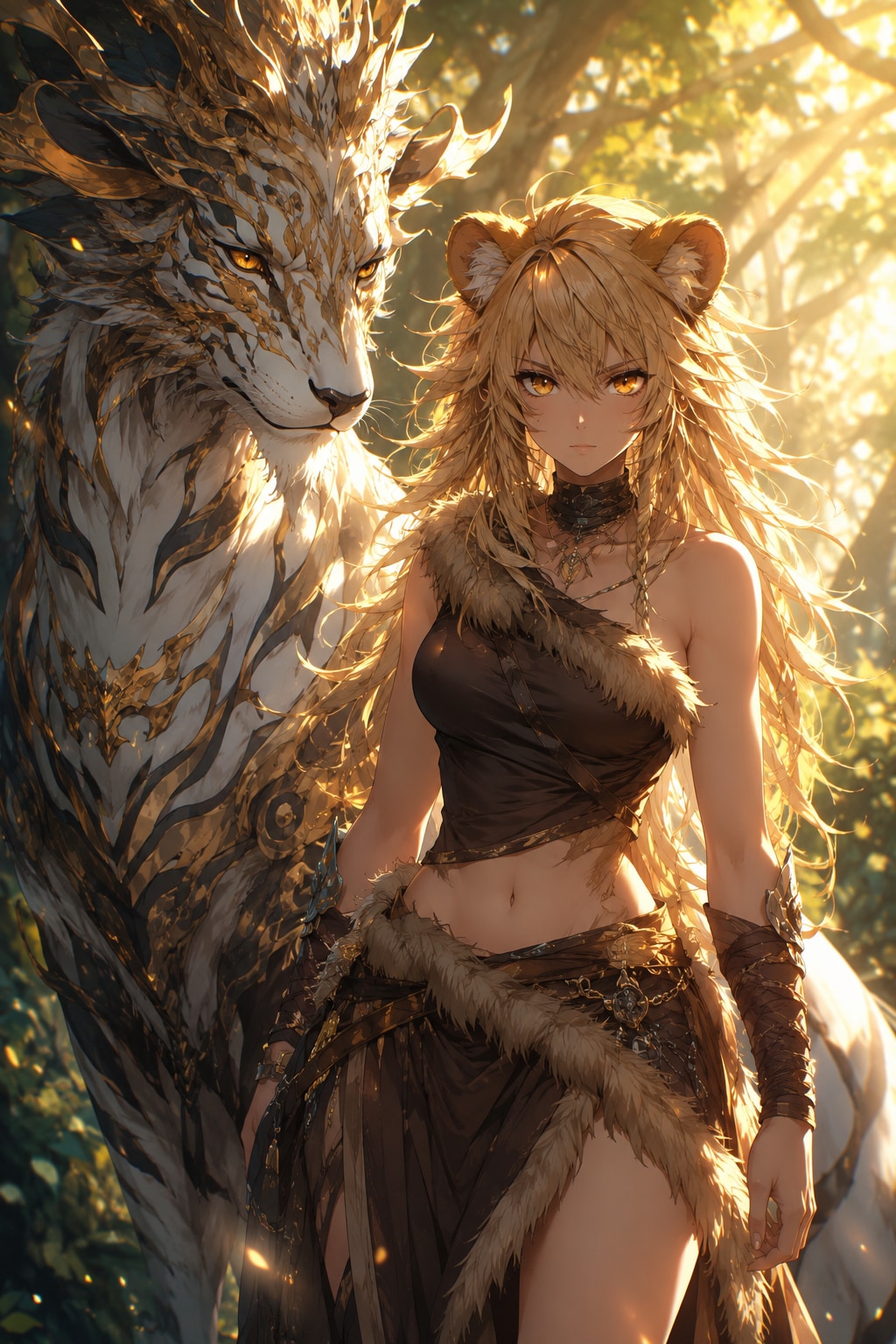 ライオン耳の野女さん