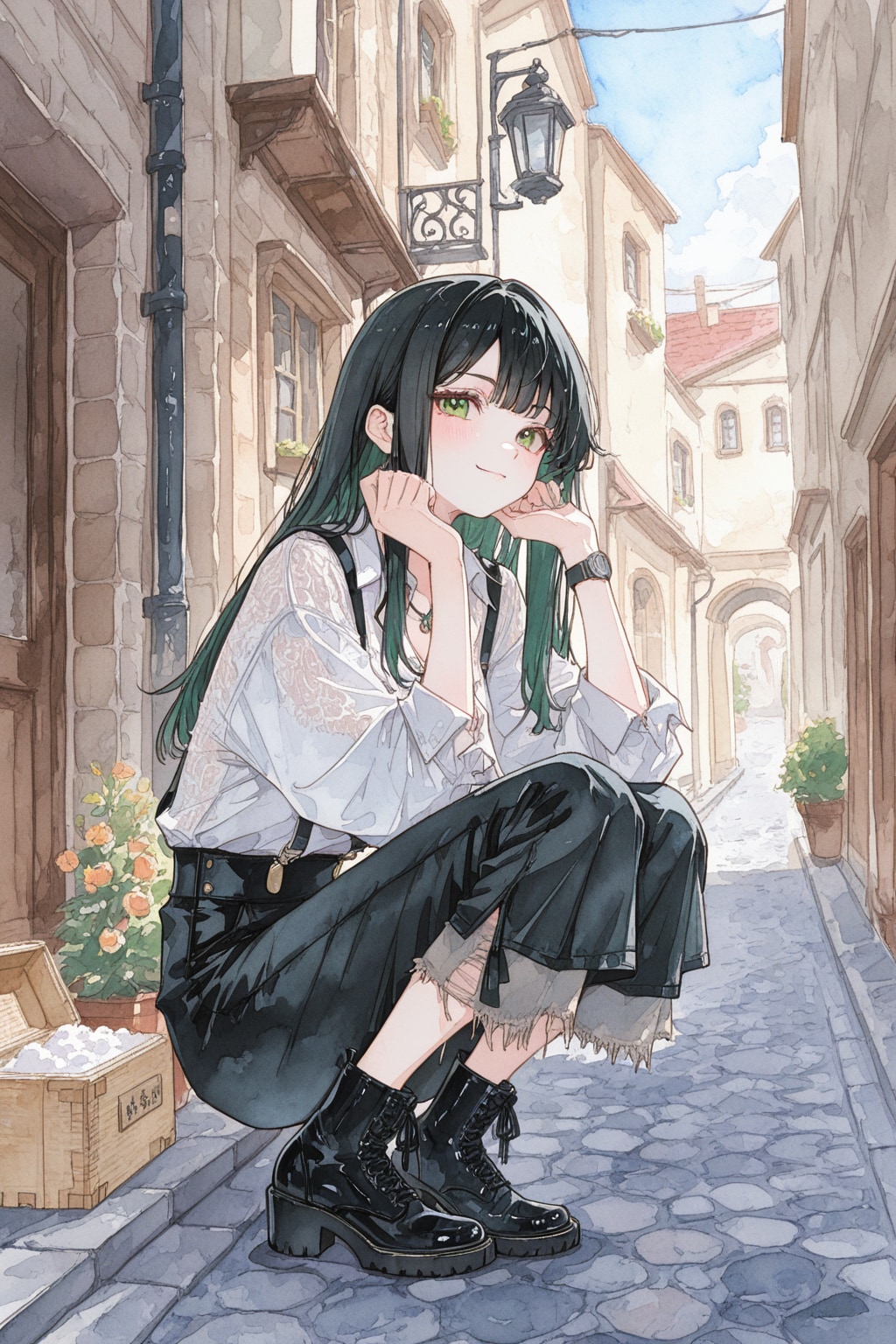 【勝手に妄想】木陰で袖を濡らす者