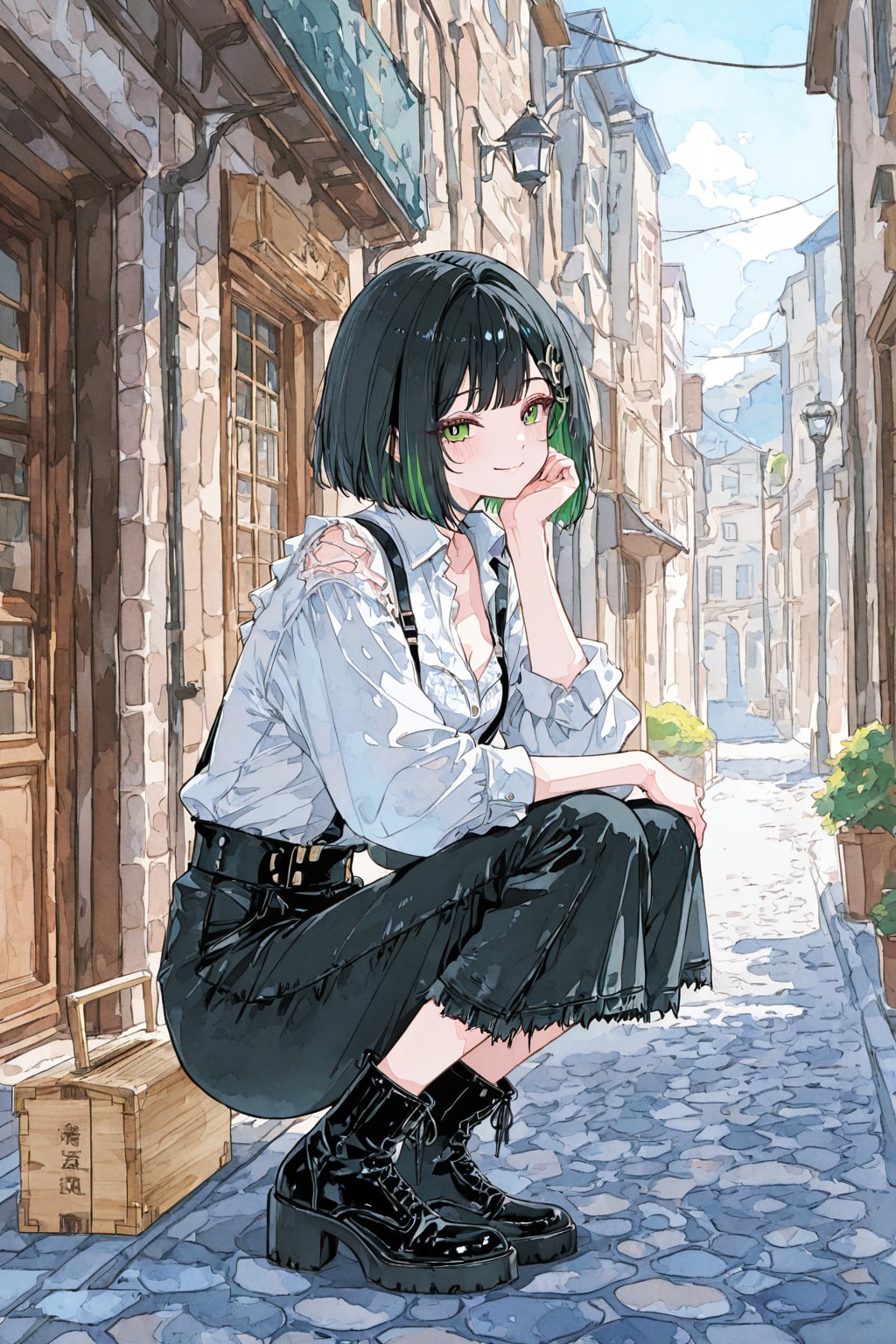 【勝手に妄想】木陰で袖を濡らす者