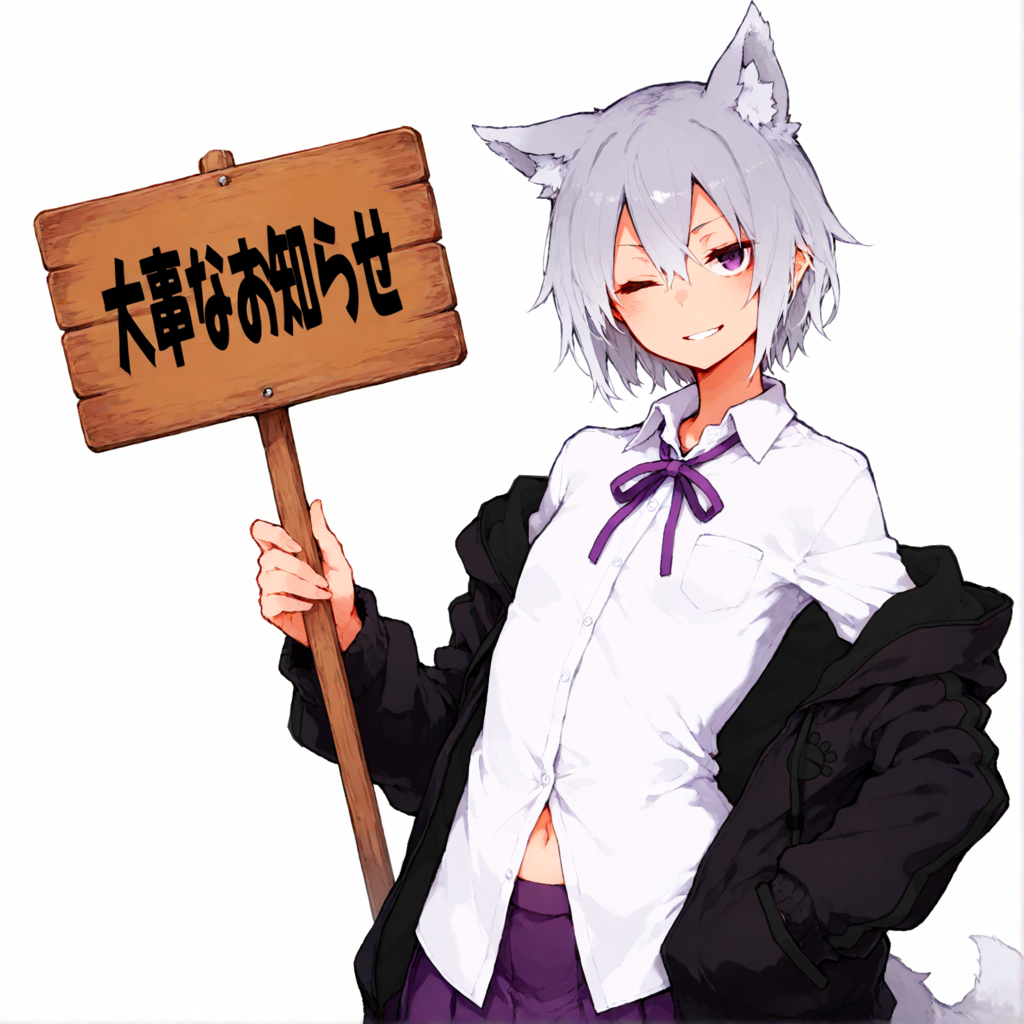 ちょっと大事なお知らせ -A slightly important announcement-