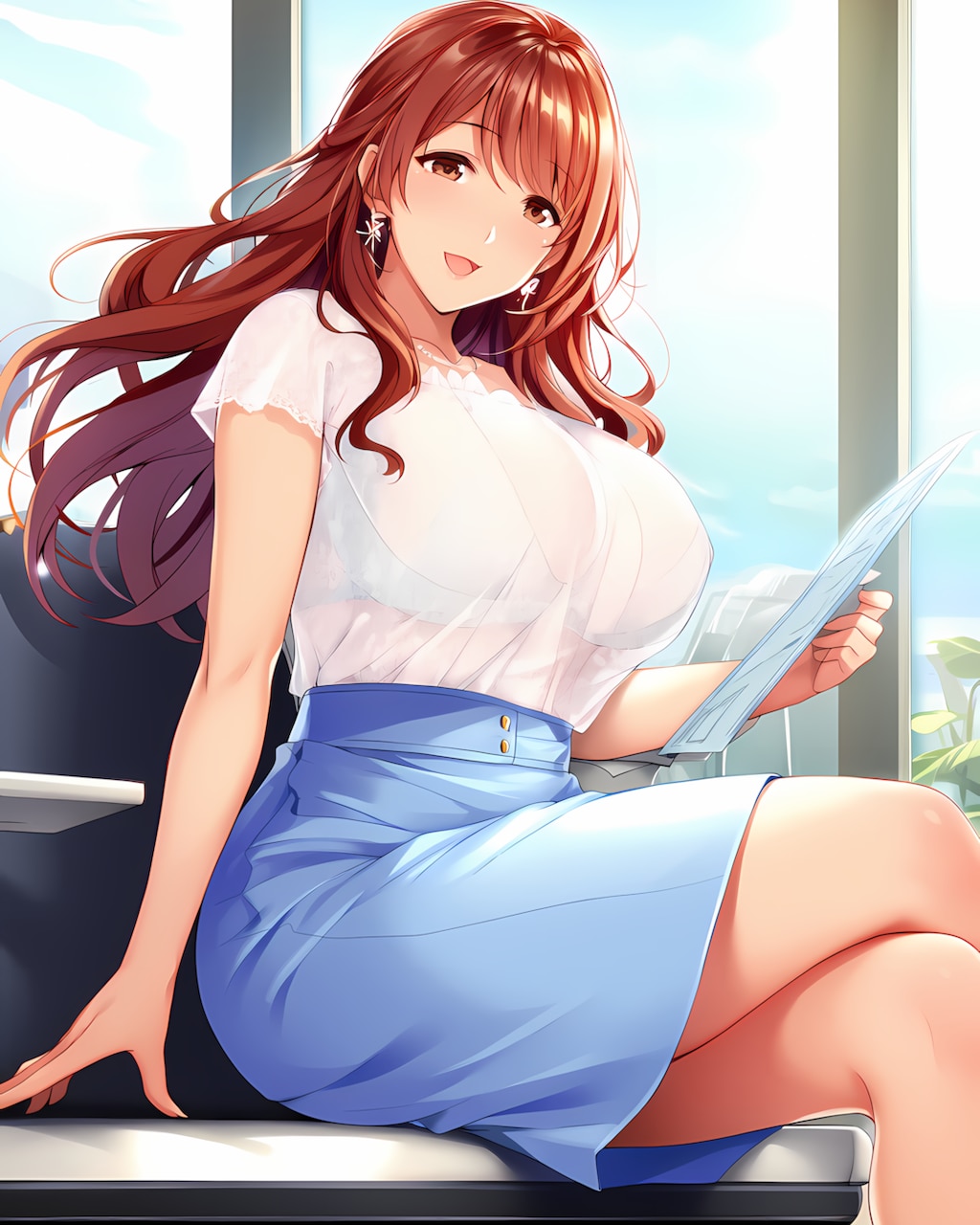 お昼休み✨オフィスで頑張るノノカ💻