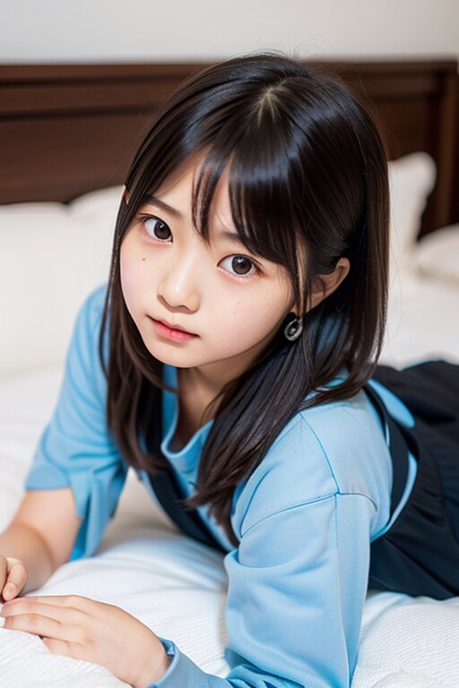 寝転がる女の子