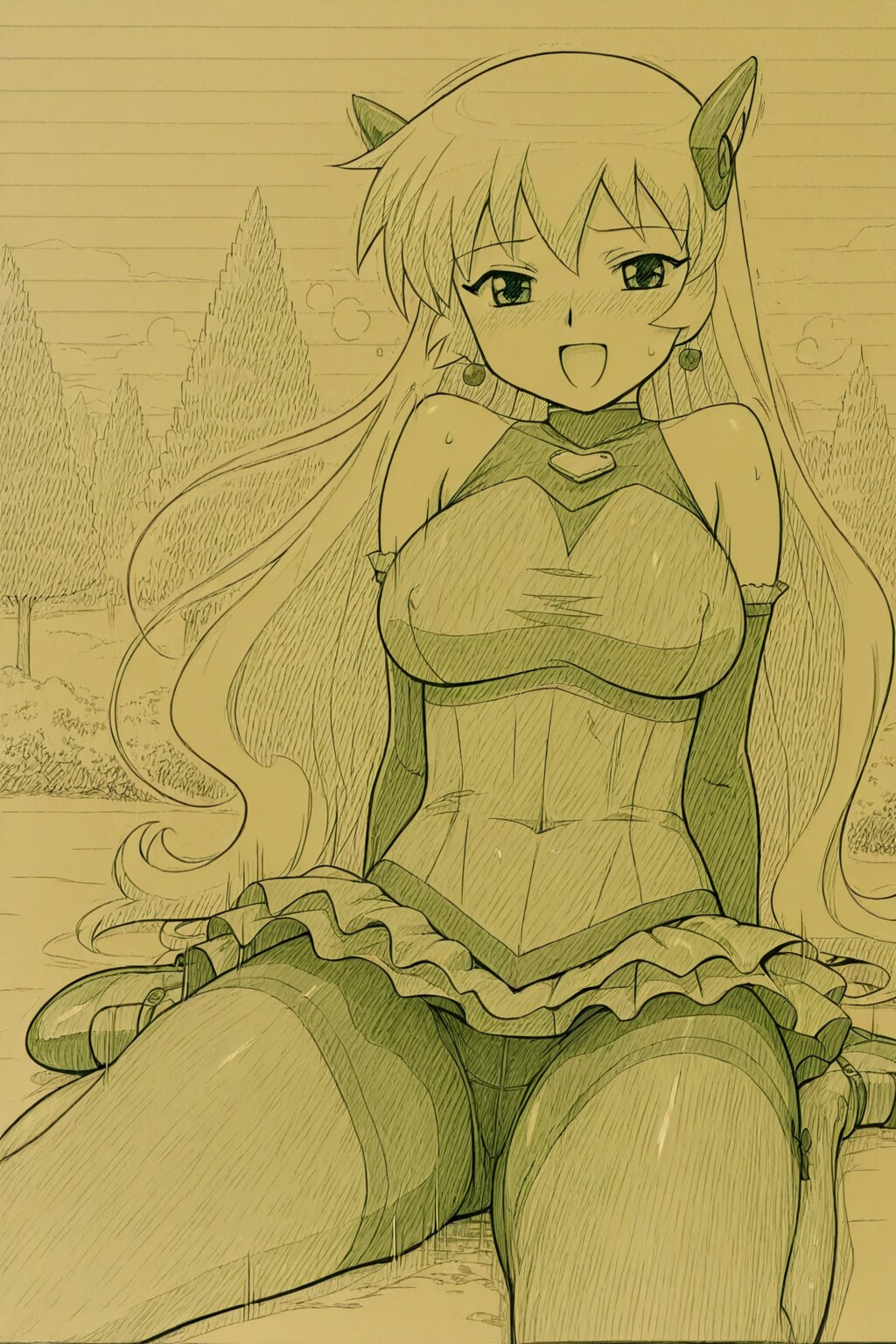 まったく…おまえは授業中にこんなものを描いて！　進学する気があるのかっ！？
