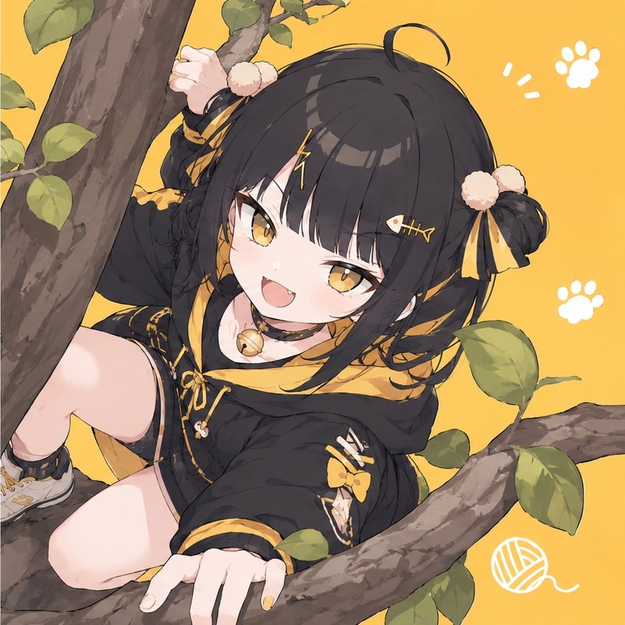 可愛い双子ちゃん黒