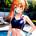 青春？のスク水撮影会 5枚目
