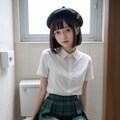 トイレの女生徒 #6　女生徒シリーズ 4枚目