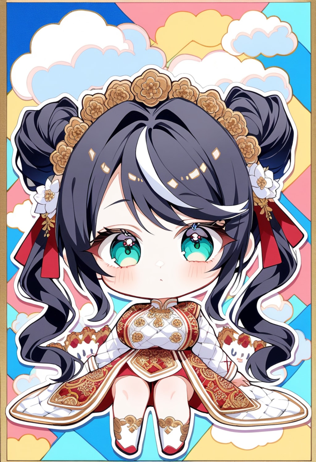 うちの子たちを派手にちびキャラ化！