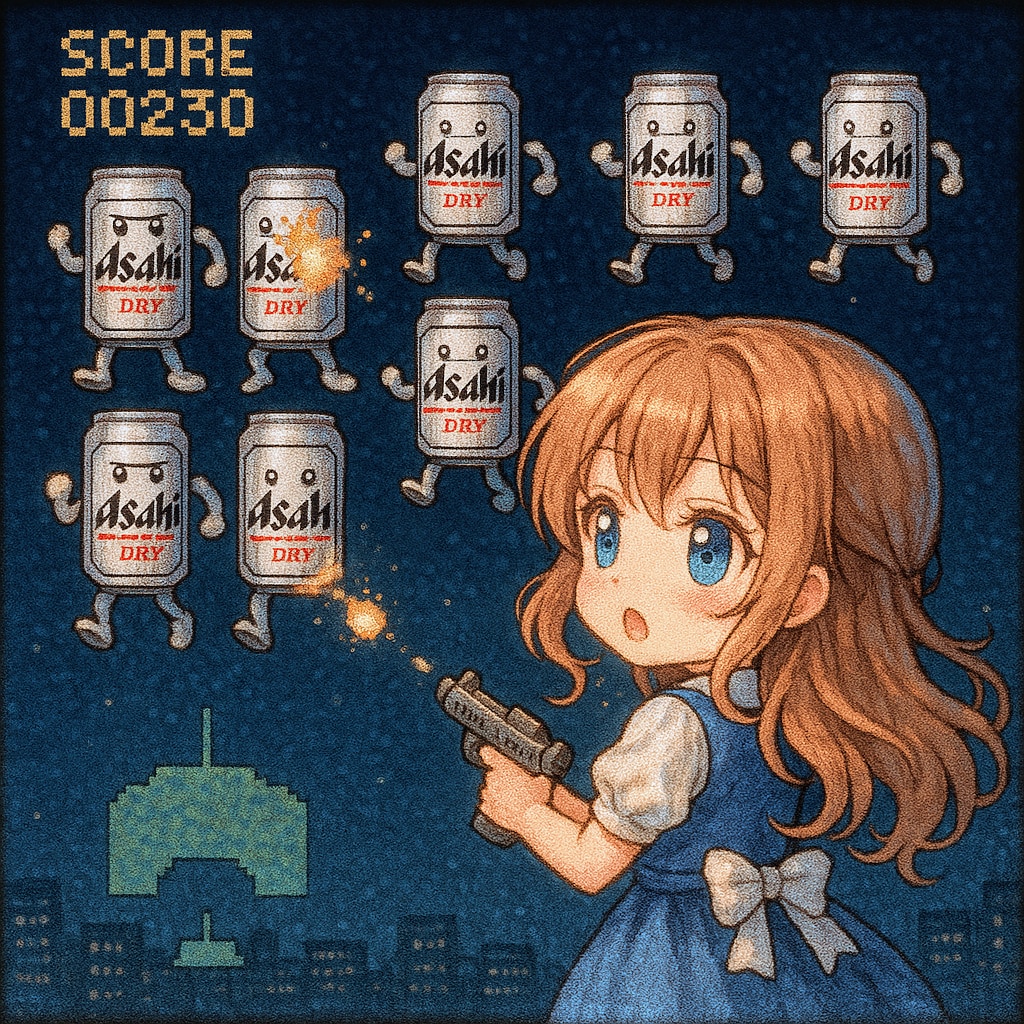 インベーダービールと小さな女の子