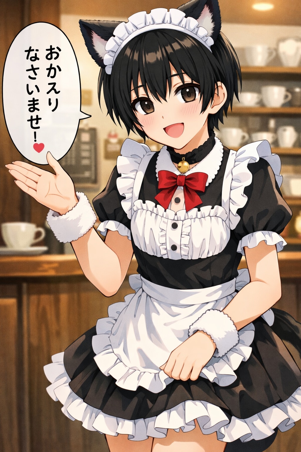 猫耳メイドの男の娘