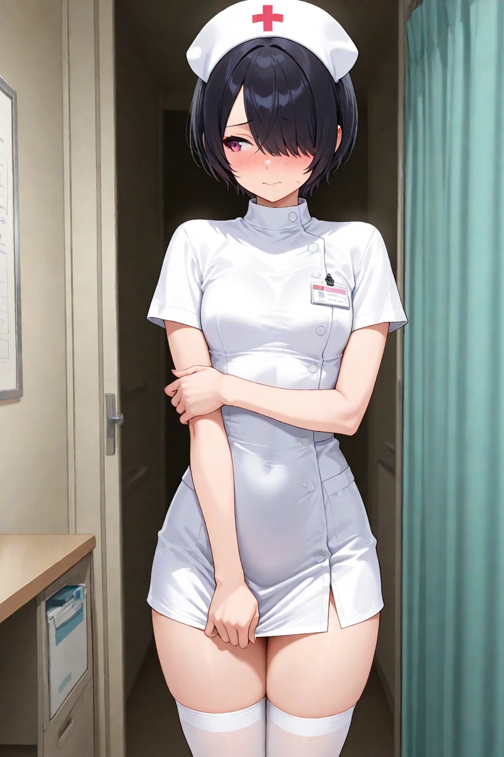 彼氏の看病のためにナースコスでご奉仕