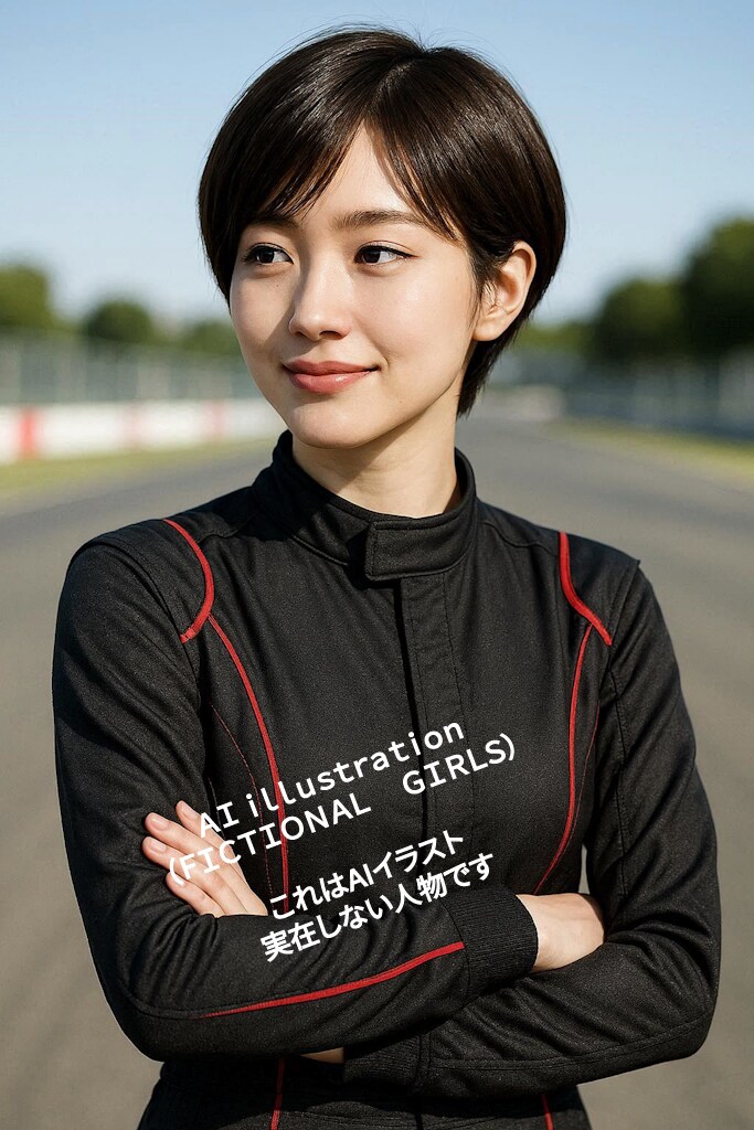 こう見えて？安全運転！ショートカットお姉さん | の人気AIイラスト・グラビア