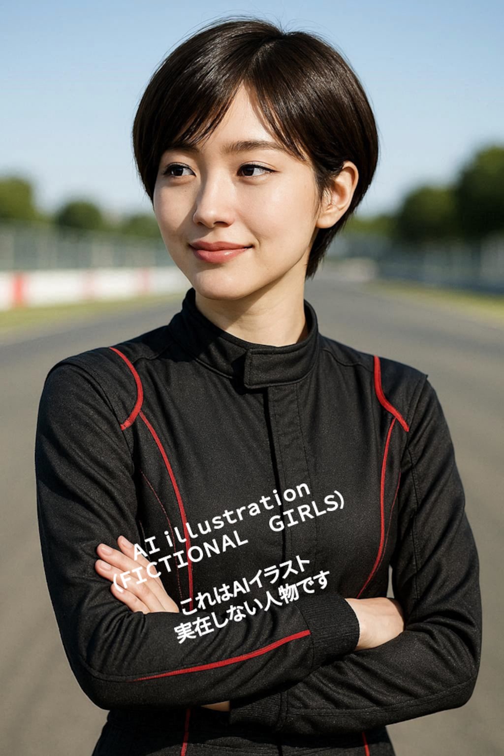 こう見えて？安全運転！ショートカットお姉さん