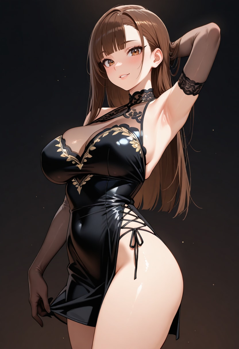 サイドストリングミニドレス