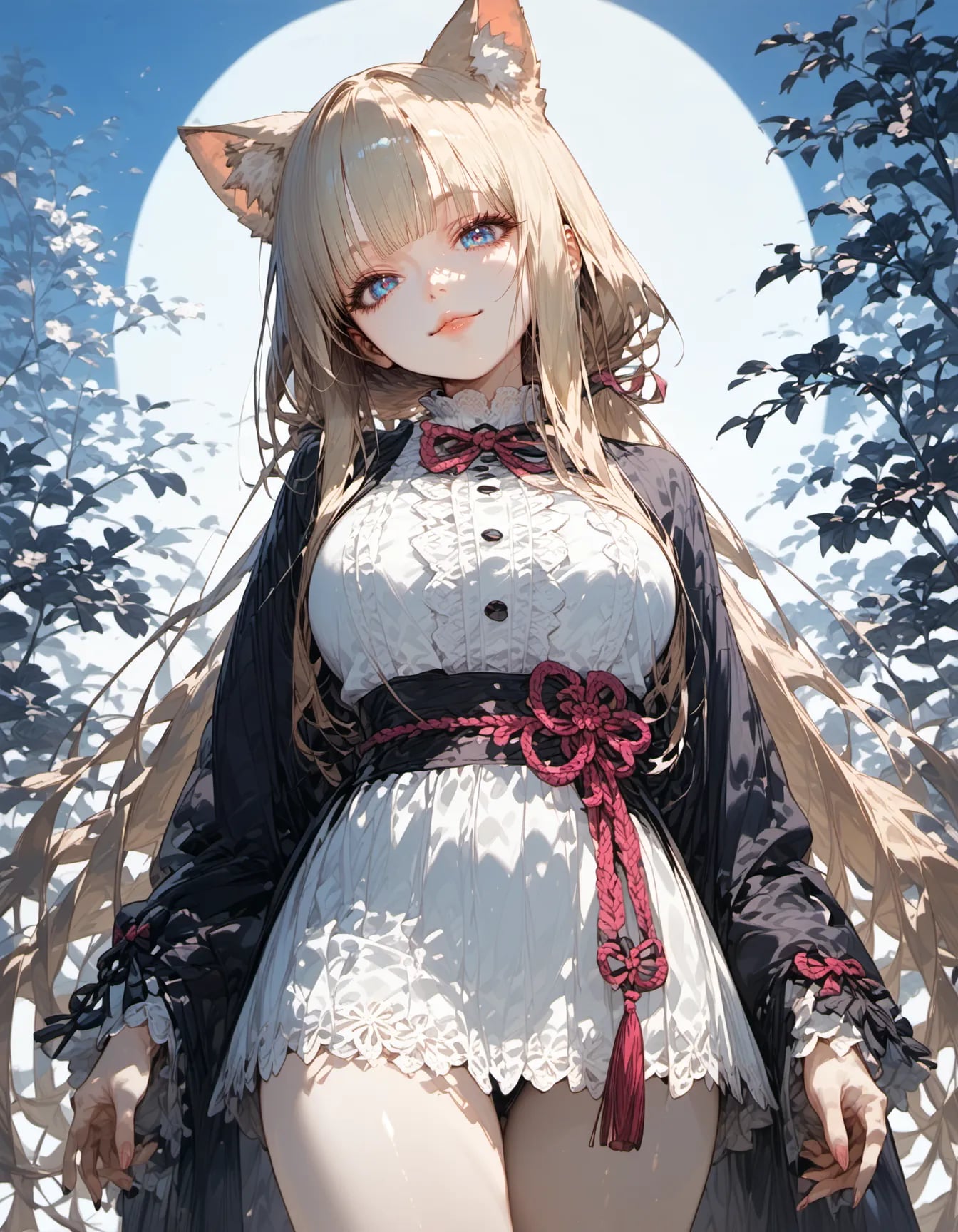 Moonlit Elegance of the Fox Spirit | の人気AIイラスト・グラビア