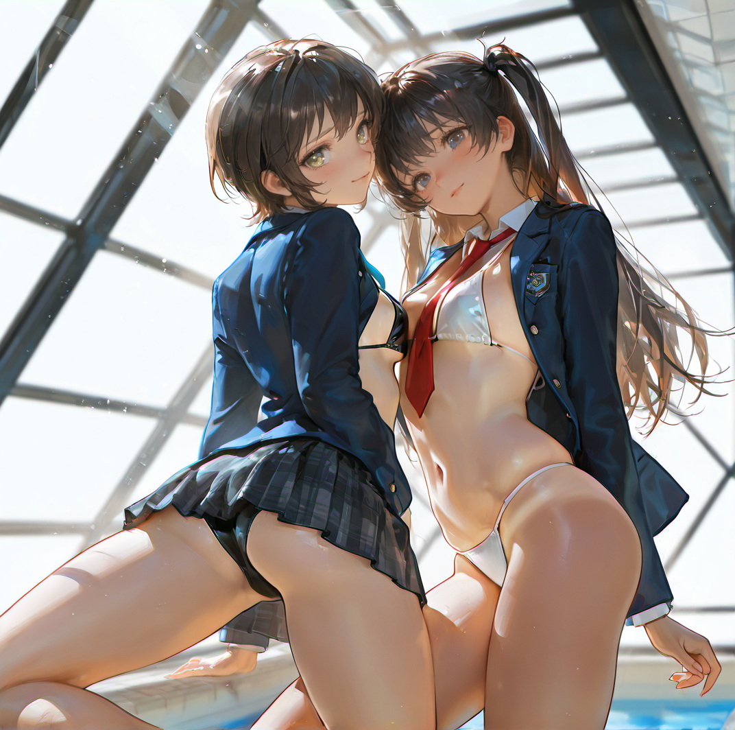 彼女が水着に着替えたら