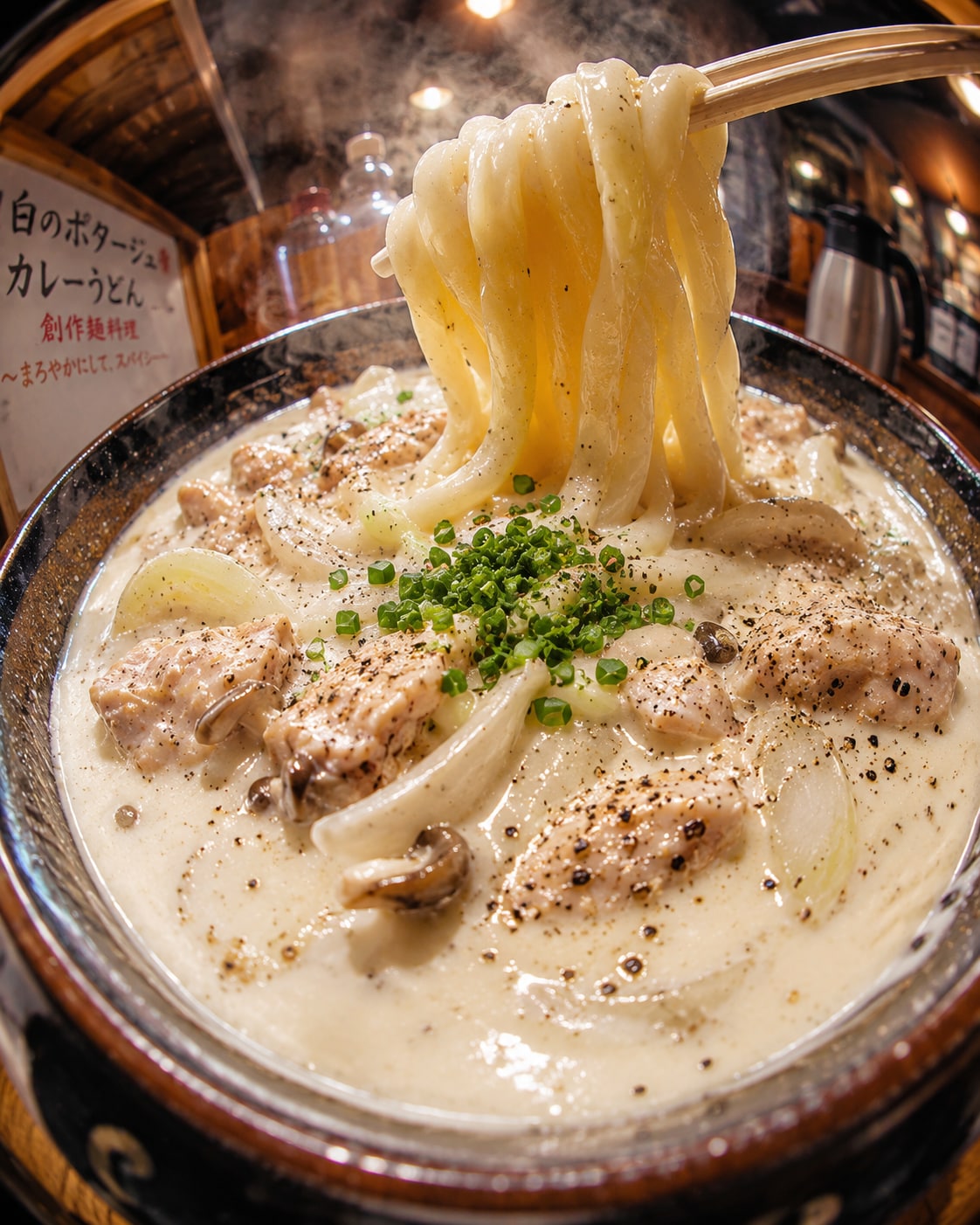 白のポタージュカレーうどん リスペクト食戟のソーマ