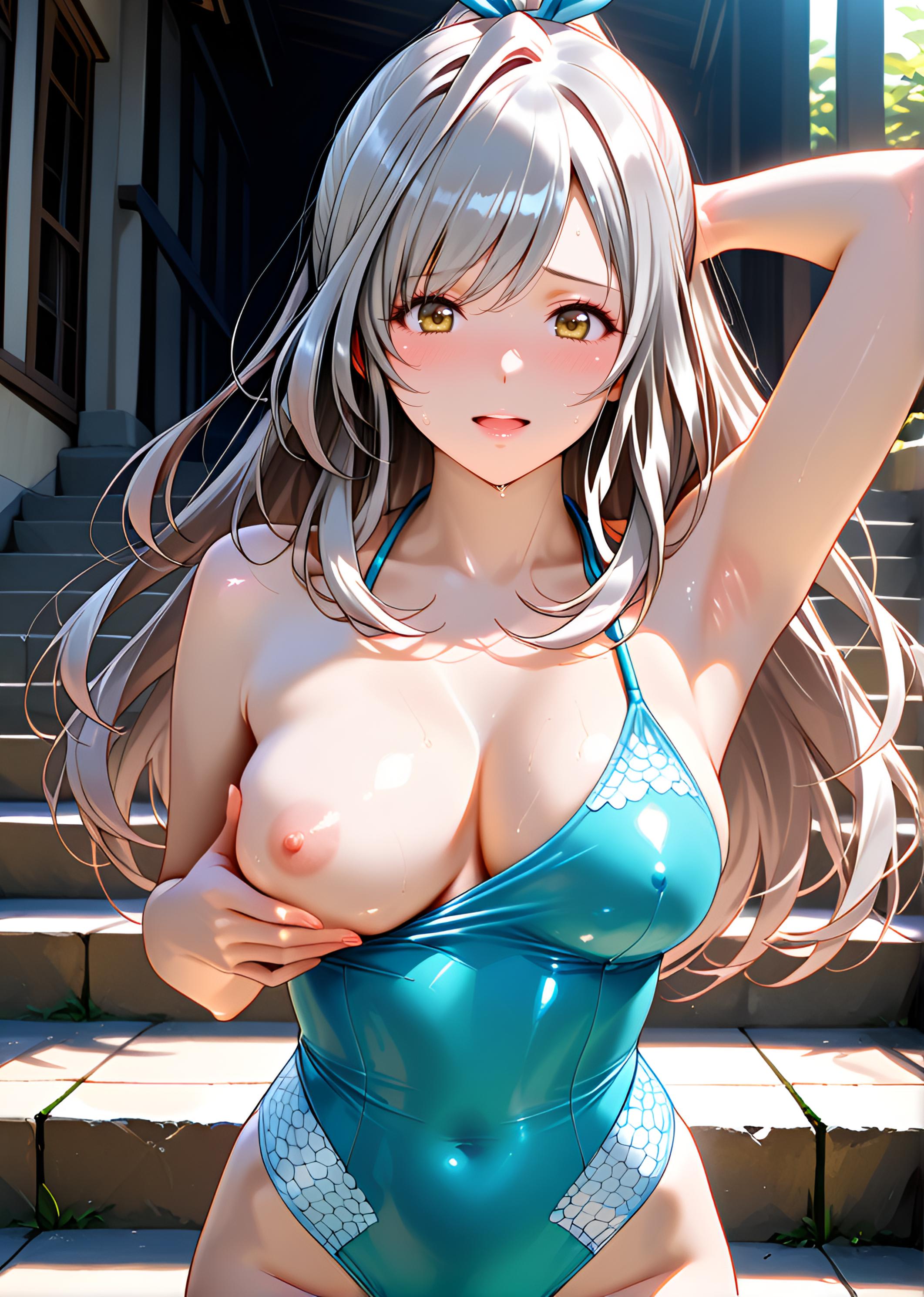 朝比奈月愛(AsahinaKagura)　あ、あの・・・触ってくれませんか？