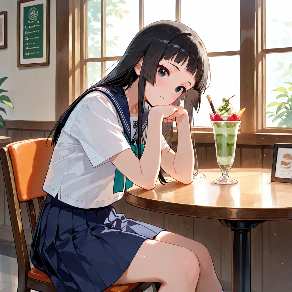 なにを見ておるのじゃッ♥️麻呂パッツン姫カットJK