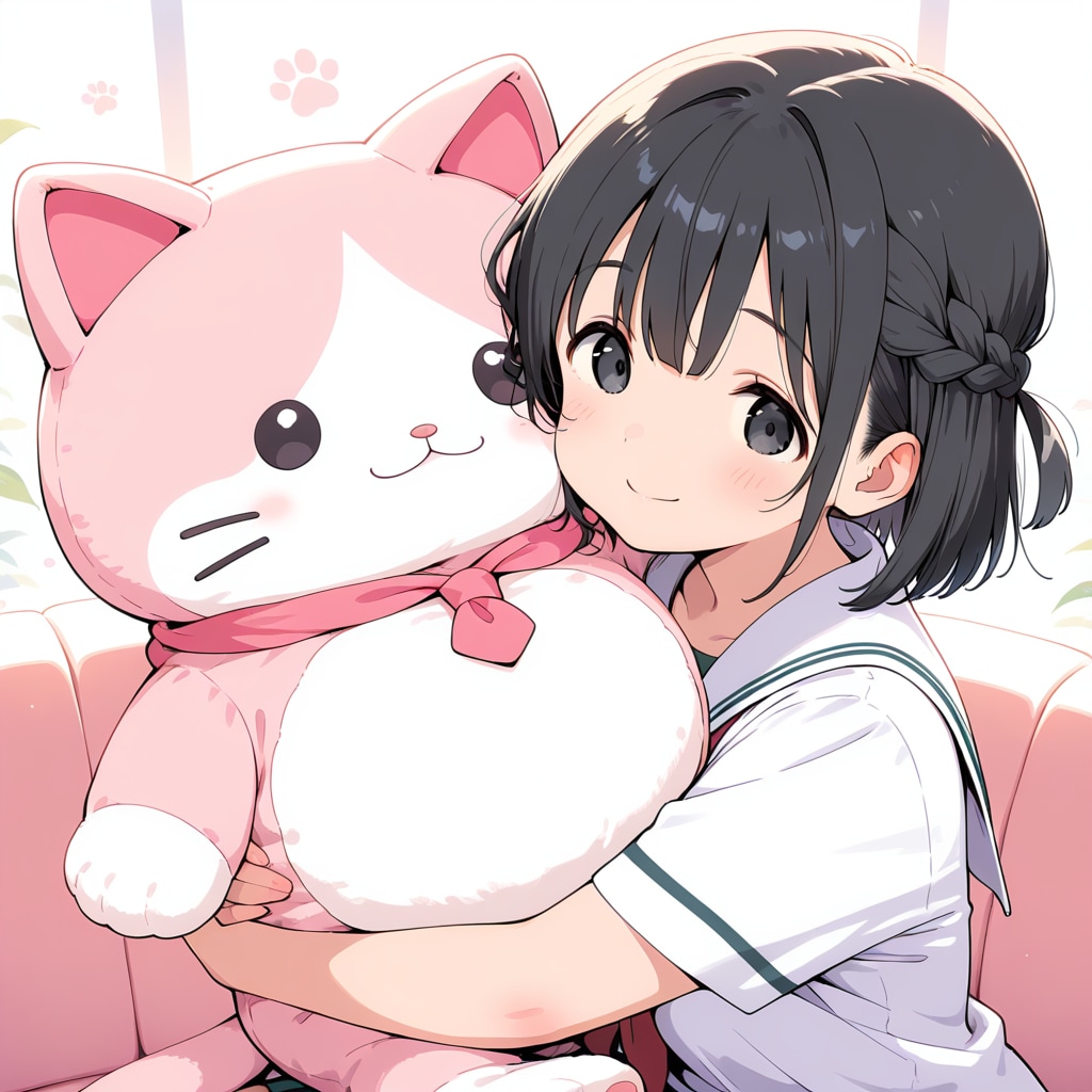 もふもふと少女