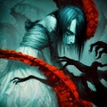 血塗られた美女と悪魔の手が織り成す禍々しいホラーアート 6枚目