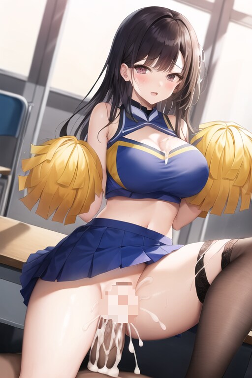AIチアガール画像特集の作品 練習(チアガールに特別指導)
