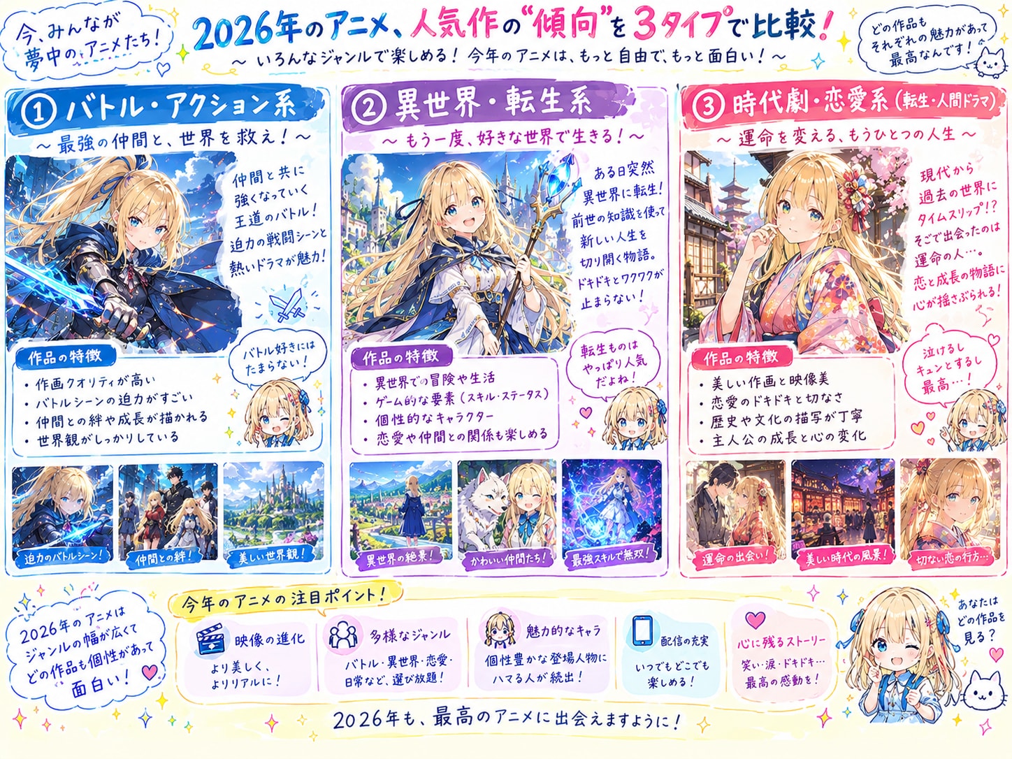 2026年アニメの傾向 | の人気AIイラスト・グラビア
