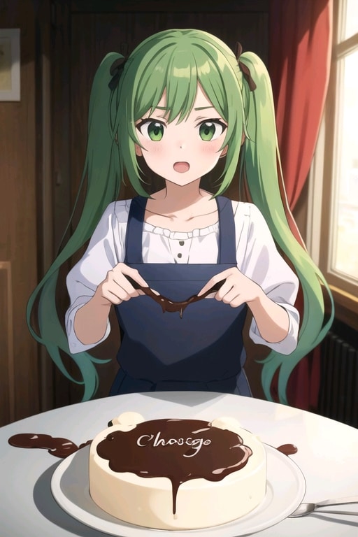 チョコケーキを作ろうとする | の人気AIイラスト・グラビア