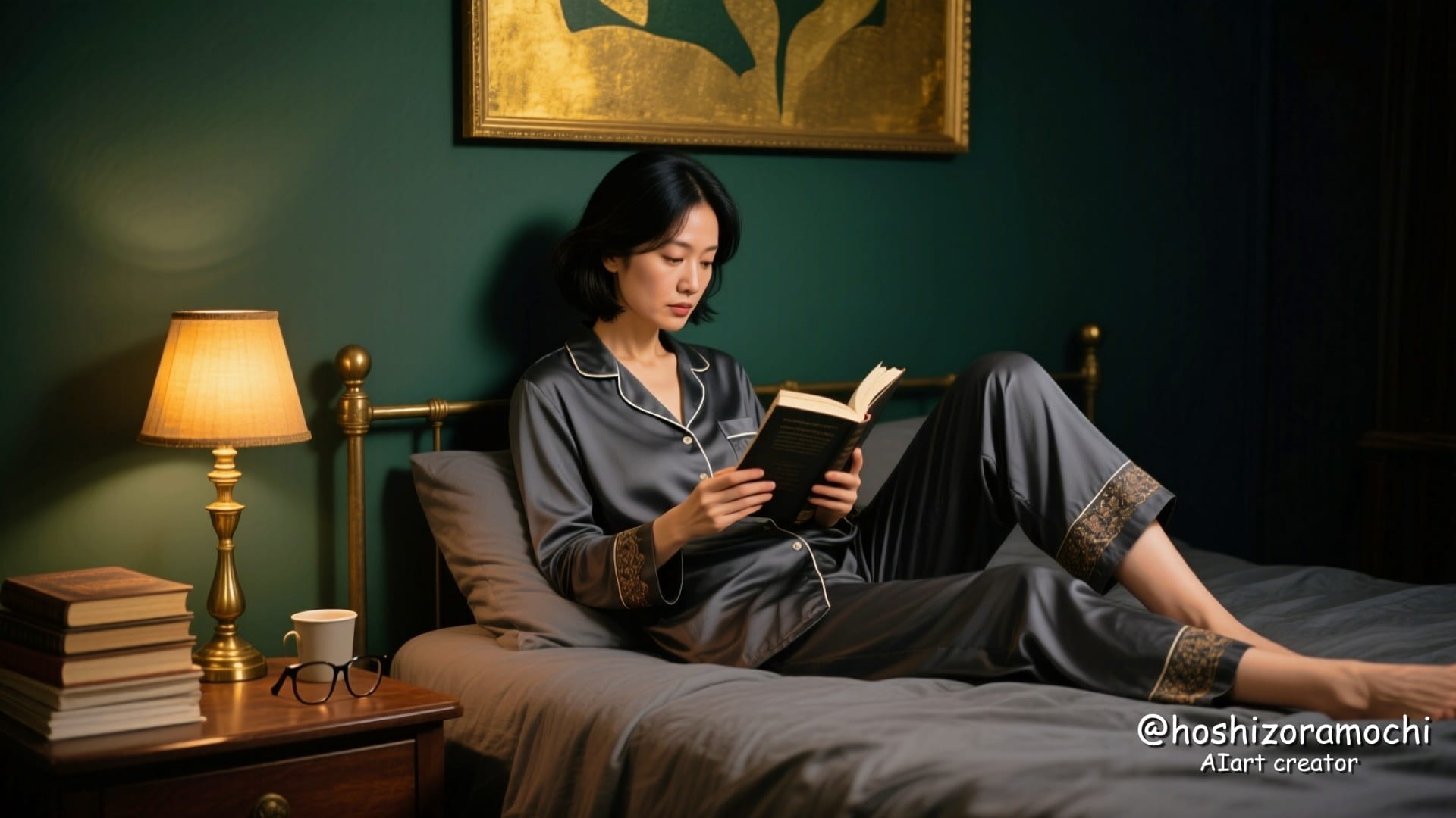 📖ミッドナイト・リーディング | の人気AIイラスト・グラビア