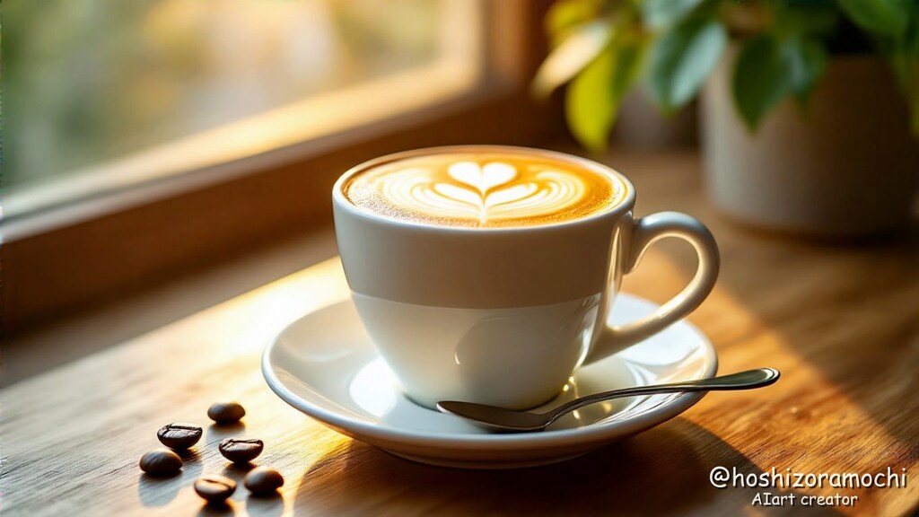 朝日に輝く至福の一杯 - A cup of bliss shining in the morning sun