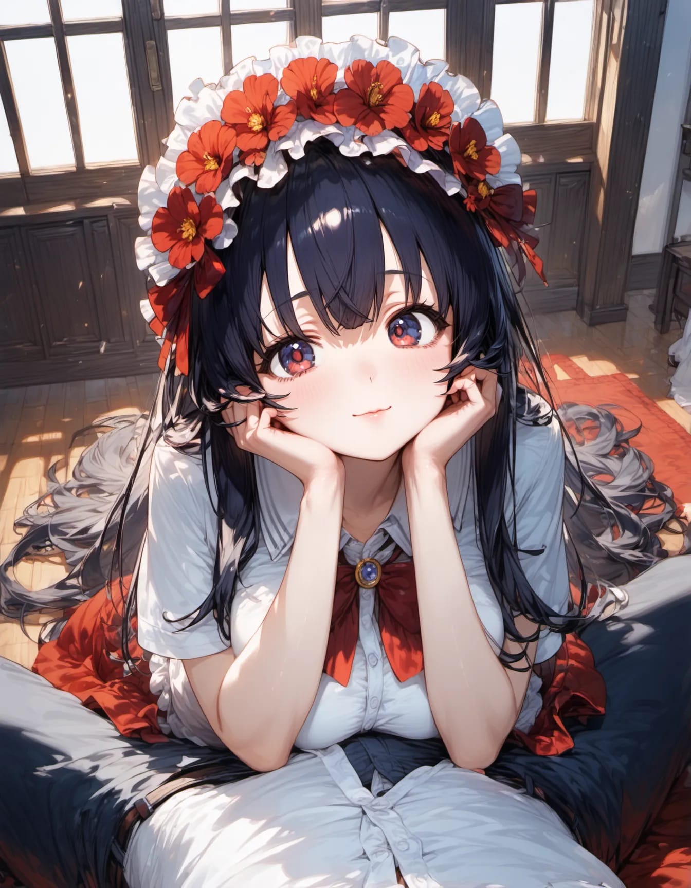 Flower Crown of Scarlet Noon | の人気AIイラスト・グラビア