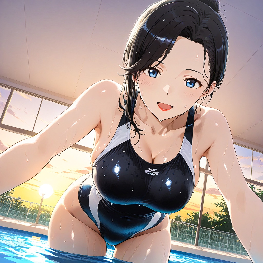 競水デートのママさん達