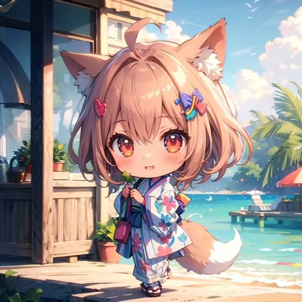 海辺は涼しくてよいのぉ