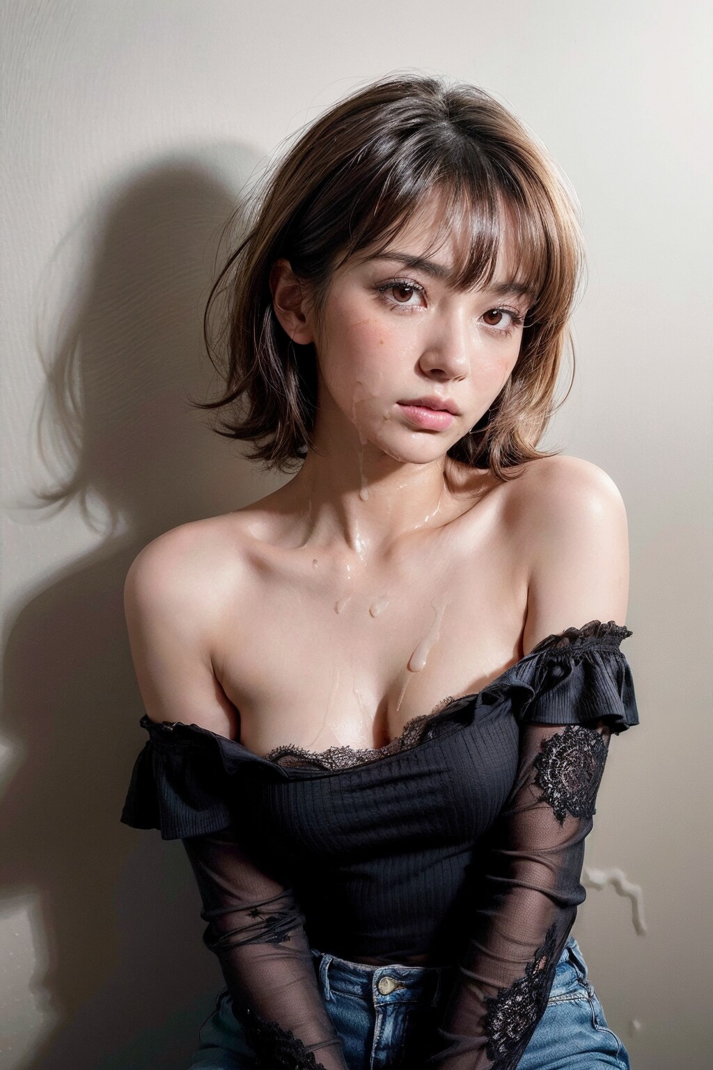 オフショルぶっかけ ④
