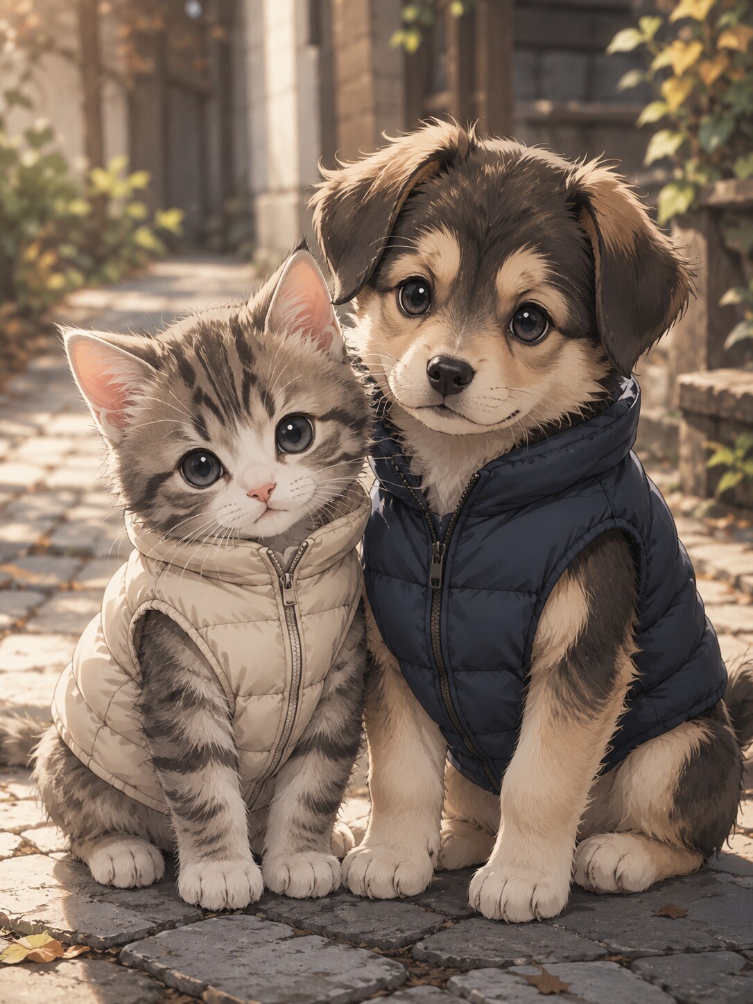 Cat & Dog | の人気AIイラスト・グラビア
