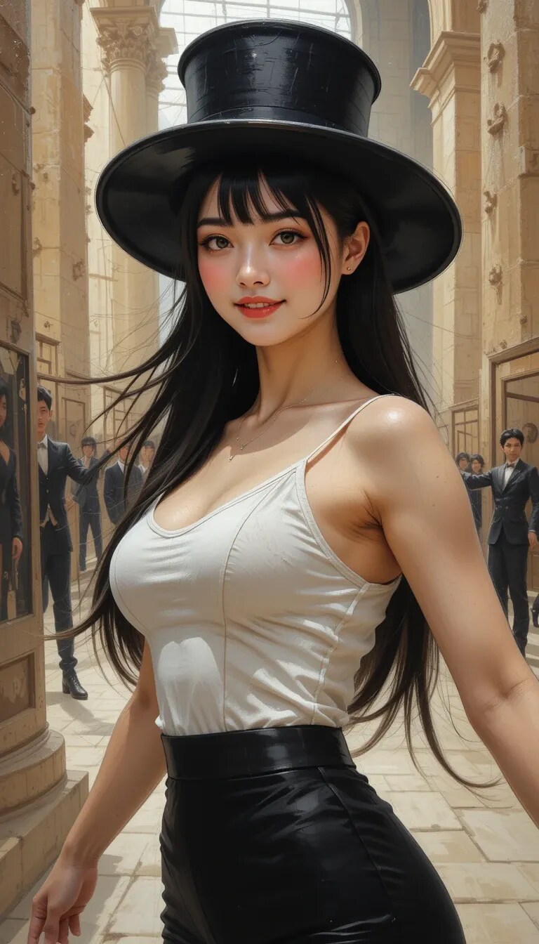 かっこかわいいダンサー白鳥英美梨のパルテノン神殿公演