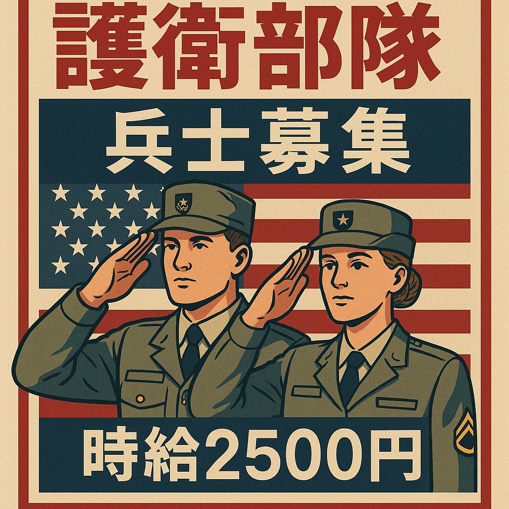 兵士募集中