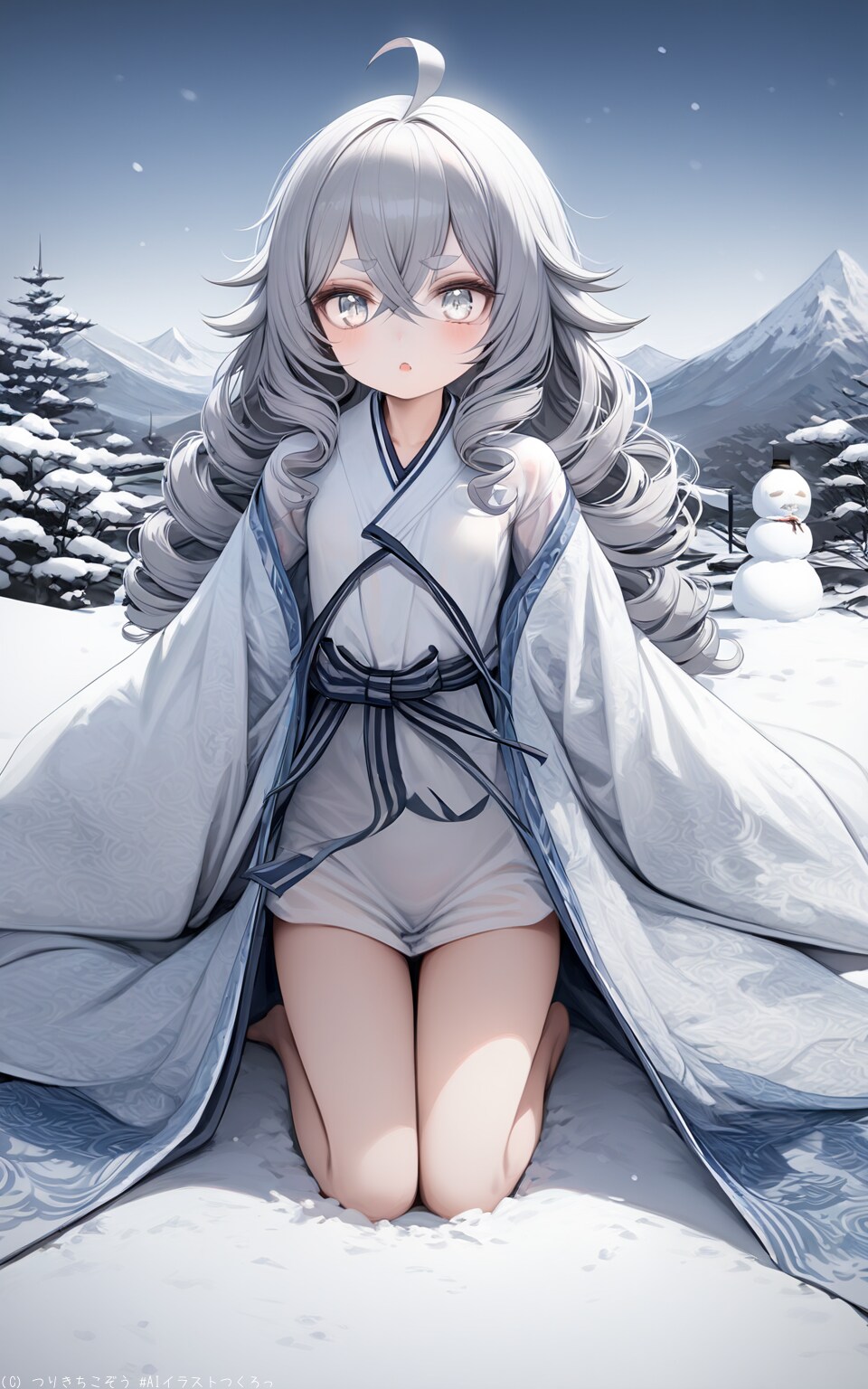 雪女の娘〜雪菜(せつな)〜新キャラ | の人気AIイラスト・グラビア