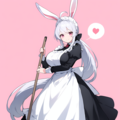 メイド服のうさちゃん 2枚目