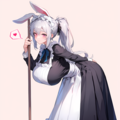 メイド服のうさちゃん 4枚目