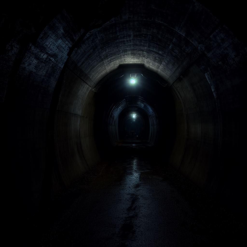 暗いトンネル